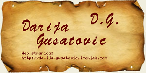 Darija Gušatović vizit kartica